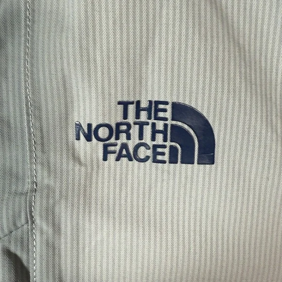 The North Face hooded coat NEW NWT Alpine men's medium gray pinstripe FREE SHIP - Picture 4 of 7